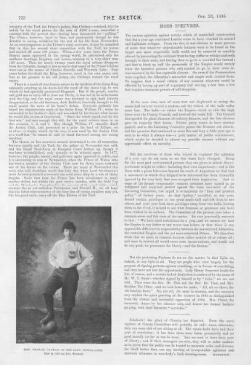 The Sketch, 23 October 1895 — Mrs Graham, Captain of the Lady Footballers